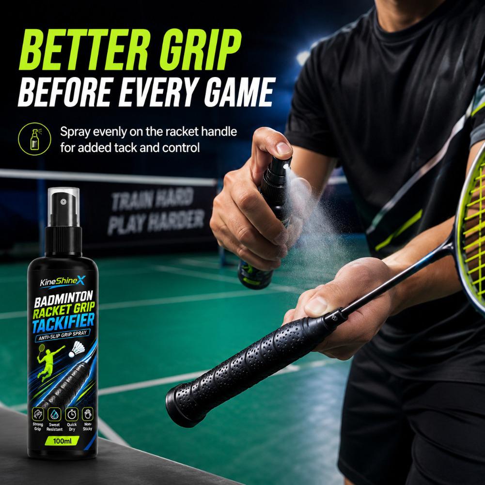 Badminton Grip - Противоскользящий спрей для теннисных и бадминтонных
